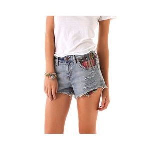 fяєє ρєσρℓє - Aztec Denim Shorts